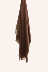 Silk Chiffon - Chocolate Brown