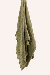 Crinkle Rayon - Army Green