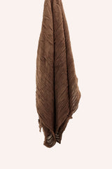 Crinkle Rayon - Coffee Brown