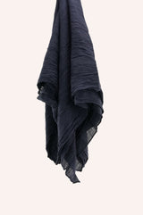 Crinkle Rayon - Navy