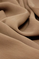 Crinkle Chiffon - Carob