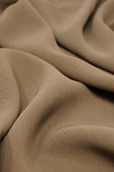 Crinkle Chiffon - Burnt Umber