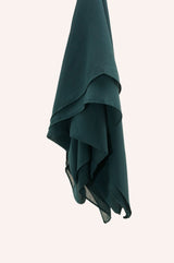 Crinkle Chiffon - Bottle Green