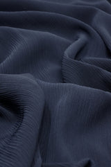 Crinkle Chiffon - Navy