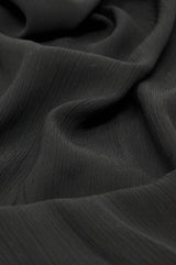 Crinkle Chiffon - Black