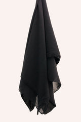 Crinkle Chiffon - Black