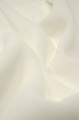 Crinkle Chiffon - White