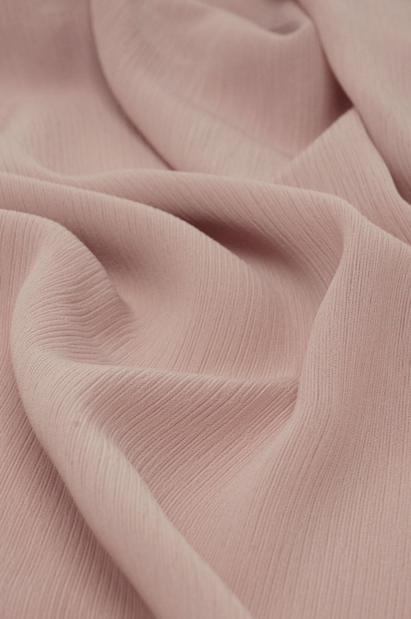 Crinkle Chiffon - Oyster Pink