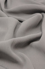 Crinkle Chiffon - Light Grey
