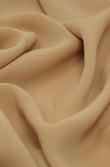 Crinkle Chiffon - British Tan