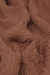 Crinkle Rayon - Dark Salmon