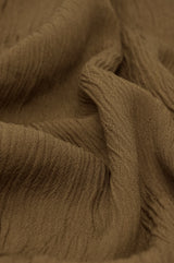 Crinkle Rayon - Vintage Brown