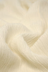 Crinkle Rayon - White