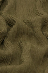 Crinkle Rayon - Army Green