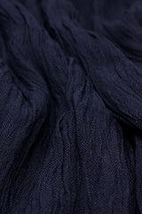 Crinkle Rayon - Navy