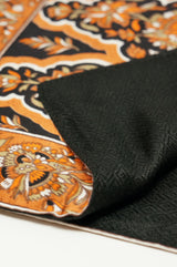 Pure Silk Wool Shawl - Black