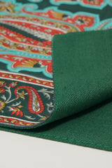 Pure Silk Wool Shawl - Green