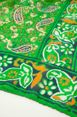 Batik Silk Scarf - Green