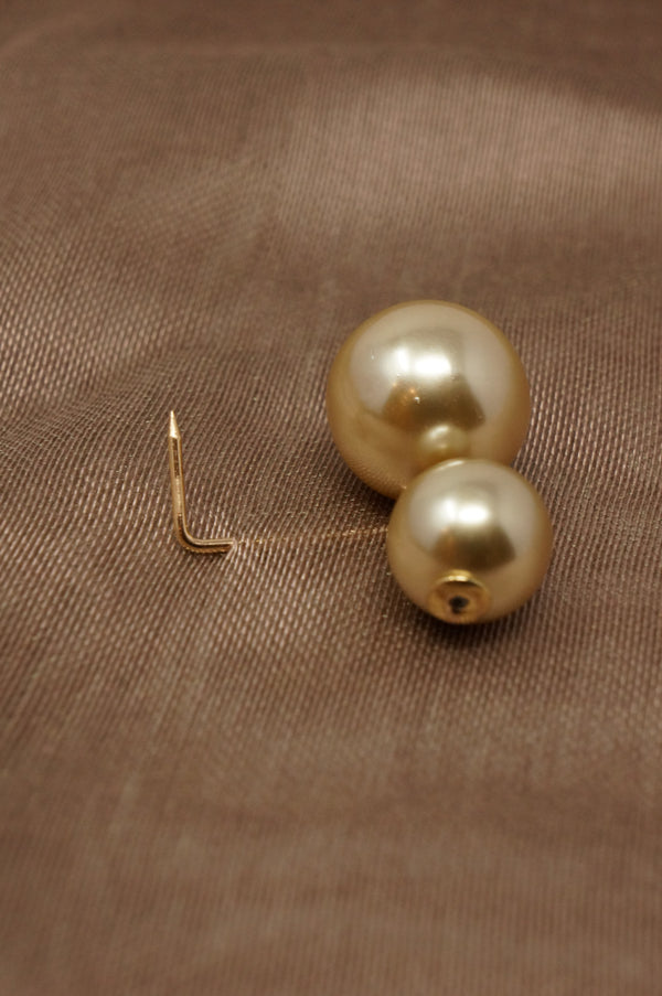 Pearl Brooch - Champagne