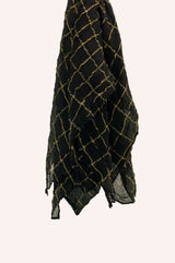 Tissue Benares - Black Checkered