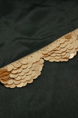 Brunswick Green Gold Scallop Sequin