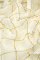 Tissue Benares - White Checkered