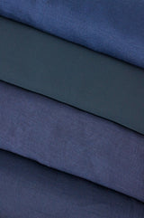 Mixed Fabrics - Navy