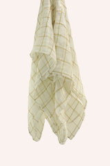 Tissue Benares - White Checkered