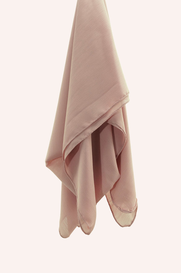 Crinkle Chiffon - Oyster Pink