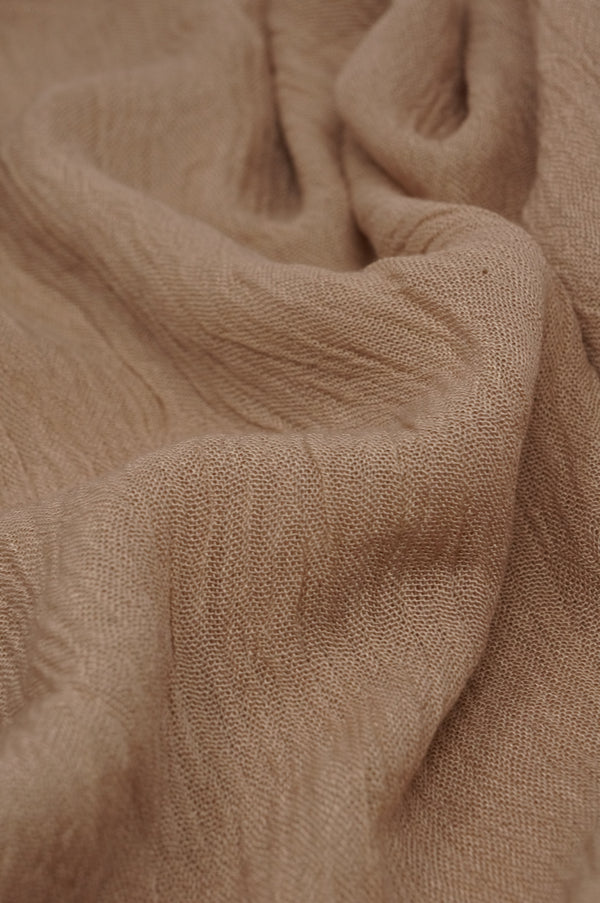 Crinkle Rayon - Almond