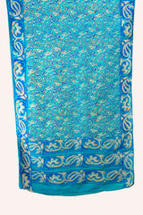 Batik Silk Scarf - Blue