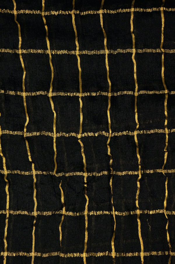 Tissue Benares - Black Checkered