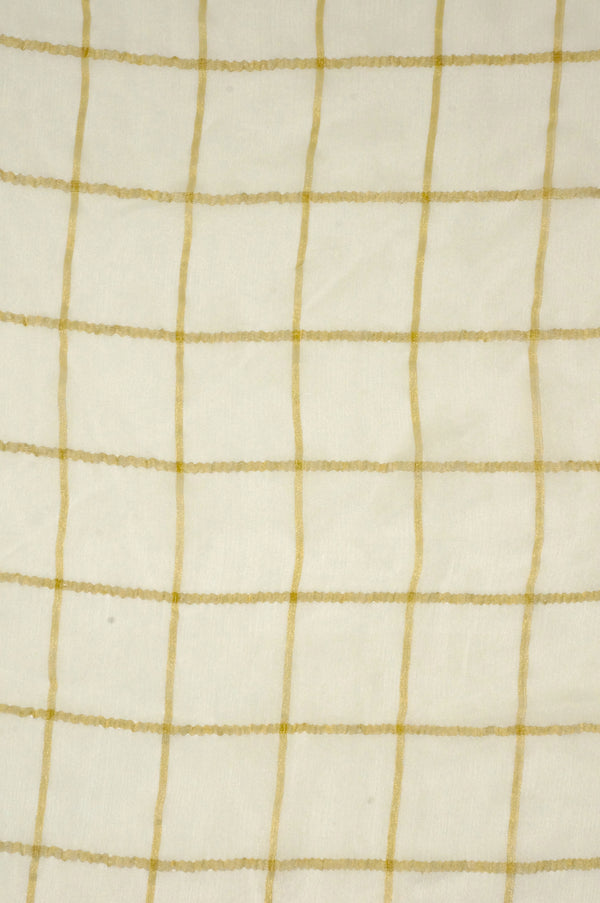Tissue Benares - White Checkered