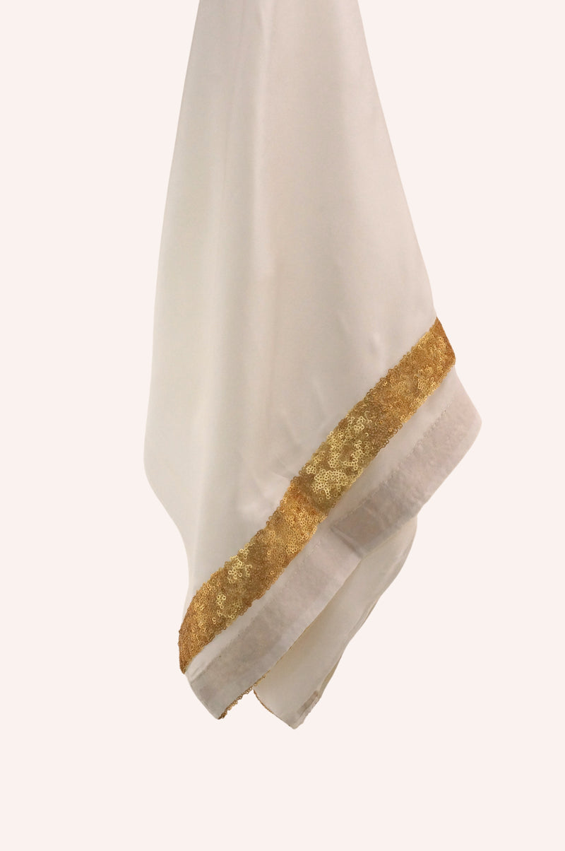 Divine White Gold Sequin